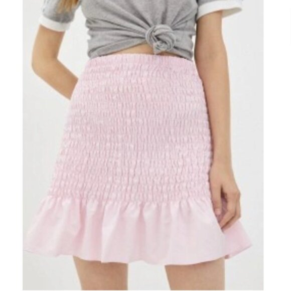 Brand New Adidas Smocked Pink Mini Skirt - Picture 16 of 16